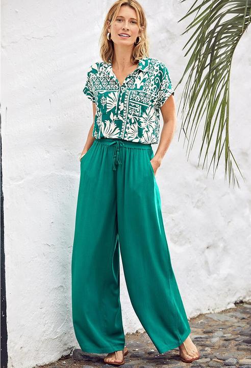 Immagine prodotto Anne Weyburn Weite Hose aus Crepon (50)
