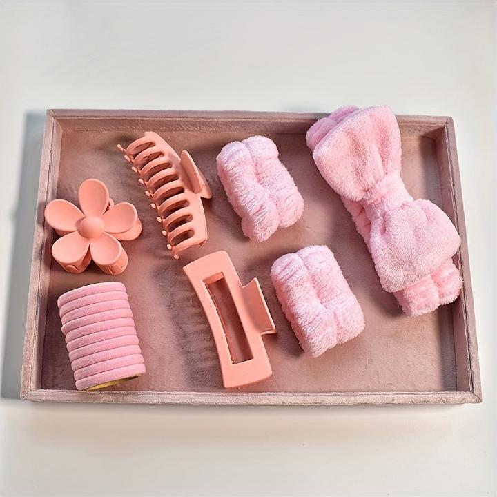 Produktbild Alopini 16pcs/set Haar-Accessoires Kit Blume geformt Haar Klaue Clip Bowknot dekorative Haarreifen gross (16 Stk.)