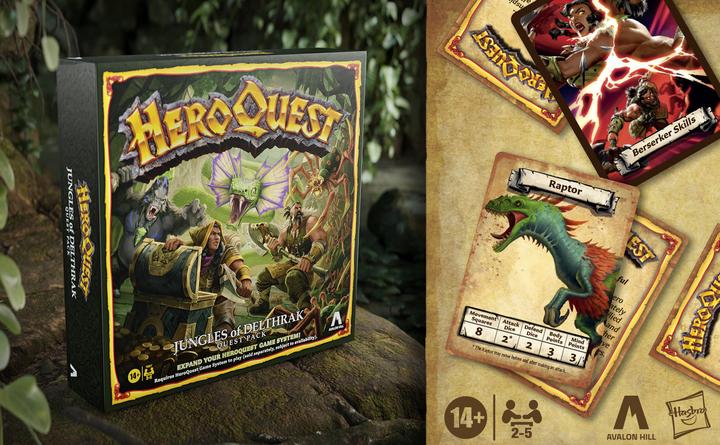 Produktbild Hasbro HeroQuest Brettspiel-Erweiterung Jungles of Delthrak Abenteuerpack *Englische Version* (Englisch)