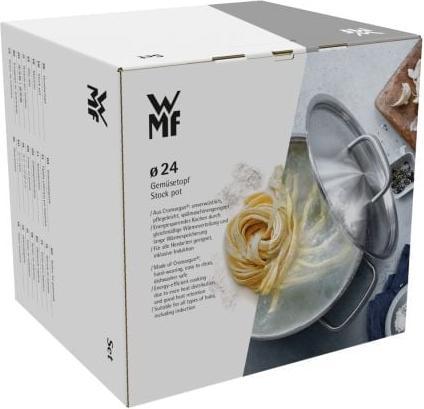 Produktbild WMF Kochtopf Gemüse- Suppentopf Induktion gross 24cm 8,8l Provence Plus Edelstahl (24 cm, Kochtopf, Edelstahl)