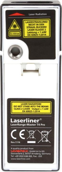 Immagine prodotto Laserliner LaserRange Master T4 Pro (40 m, 650 nm)