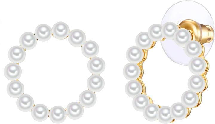 Produktbild Lulu & Jane Messing Muschelkernperle gelbgold - 33354 (Messing)