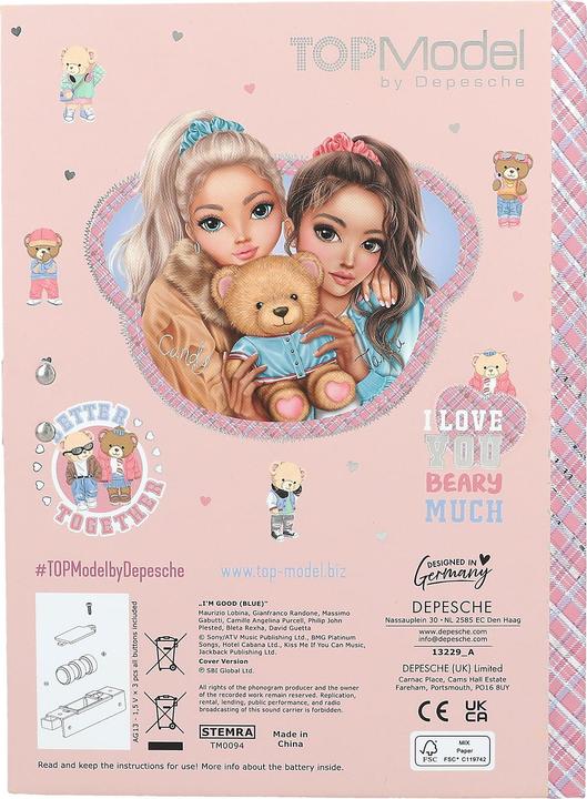 Produktbild Depesche TopModel Team Teddy (20.5 x 15 cm, Deutsch)