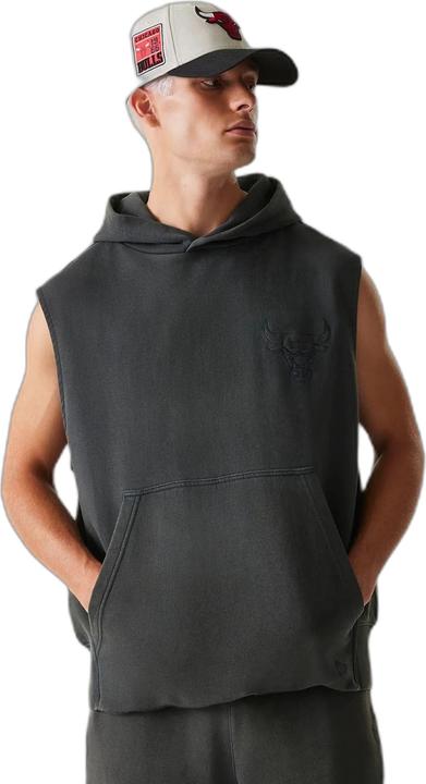 Actual product image New Era Chicago Bulls sleeveless hoodie Washed (M)