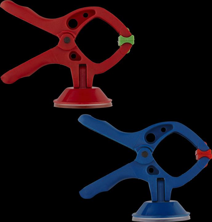 Produktbild wolfcraft Federzwingen-Set mit Saugnapf microfix, 2-tlg. (30 mm)