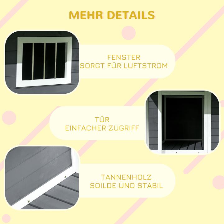 Actual product image PawHut Dog kennel with raised floor (Dog house)