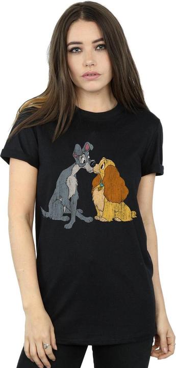 Produktbild Disney Lady And The Tramp Distressed Kiss TShirt (XL)
