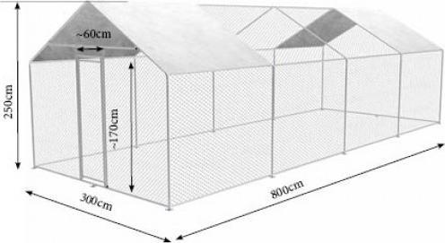 Produktbild Zipper Heimtiergehege 3m x 8m x 2.5m