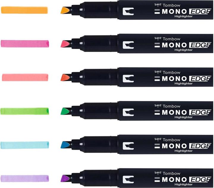 Produktbild Tombow Mono Edge (Multicolor, 3.80 mm, 6 x)