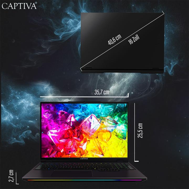 Produktbild Captiva Ultimate Gaming I92-157 (16", Intel Core Ultra 9 275HX, 32 GB, 4000 GB, DE)