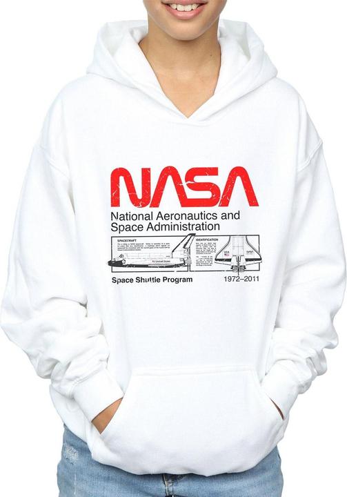 Actual product image Nasa Boys Space Shuttle Hoodie (116)