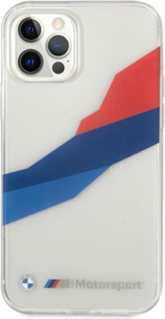 Immagine prodotto BMW Custodia BMHCP12LSKTGT iPhone 12 Pro Max 6,7" trasparente Motorsport Tricolore (Apple iPhone 12 Pro Max)