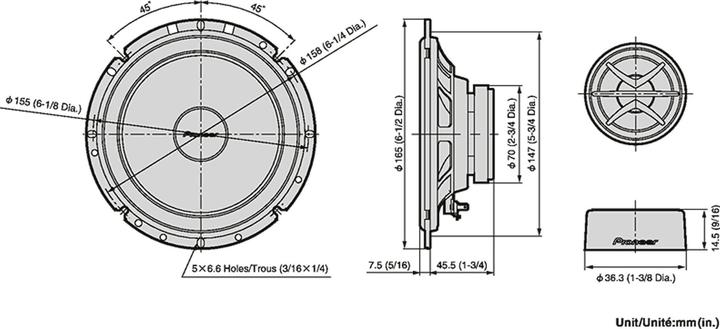 Immagine prodotto Pioneer Ts-170ci (170 W, 17 cm)
