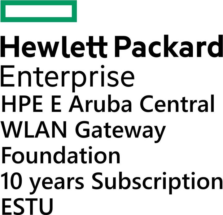 Image du produit HPE E Aruba Central WLAN Gateway, Foundation, 10 years, Subscription, E-STU