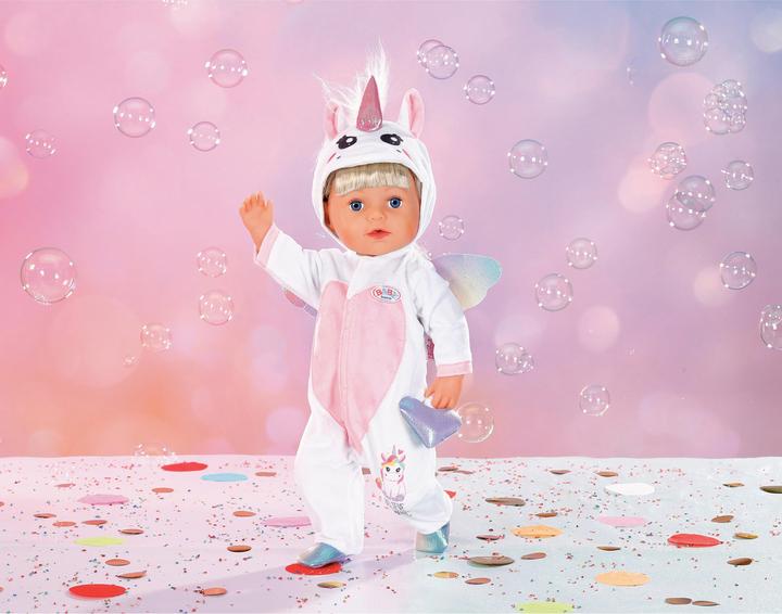 Actual product image Zapf Creation BABY born unicorn cuddly suit