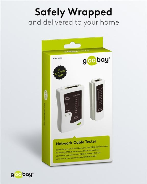 Actual product image Goobay Network cable tester