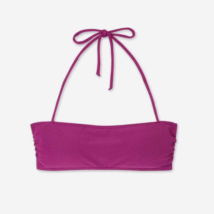 Produktbild Olaian Bikini-Oberteil Bandeau Damen strukturiert Laura violett (80 C)