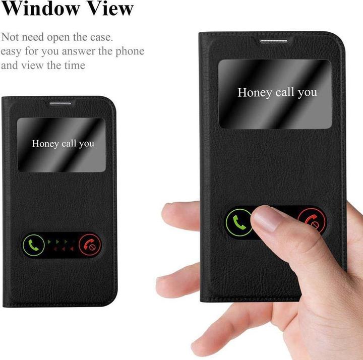 Actual product image Cadorabo Book with View double window cover (Samsung Galaxy Note 3 Neo)