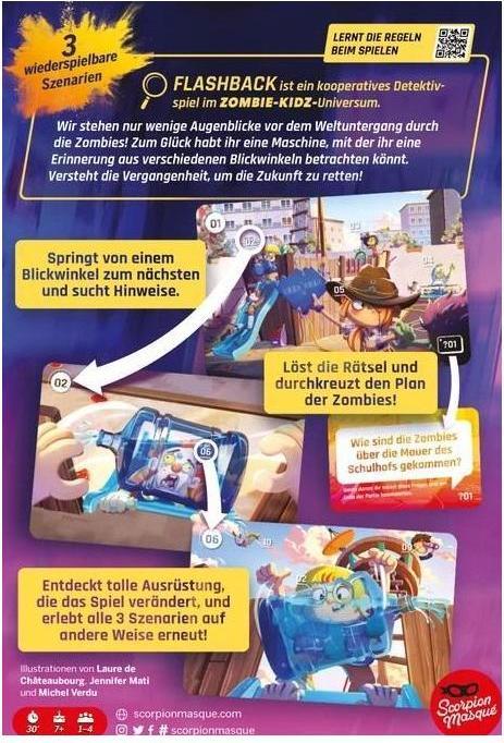 Actual product image Scorpion Masque Flashback: Zombie Kidz, card game, for 1-4 players, from 7 years (DE edition) (German)