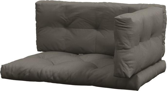 Produktbild Swisshandel24 3 Sitzer Palettenkissen 120cmx80cmx12cm, UV-Schutz wasserabweisend, Dunkelgrau (120 x 80 x 12 cm)
