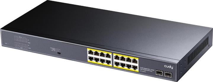 Actual product image Cudy GS1020PS2 network switch Gigabit Ethernet (10/100/1000) Power over Ethernet (PoE) Black (18 Ports)