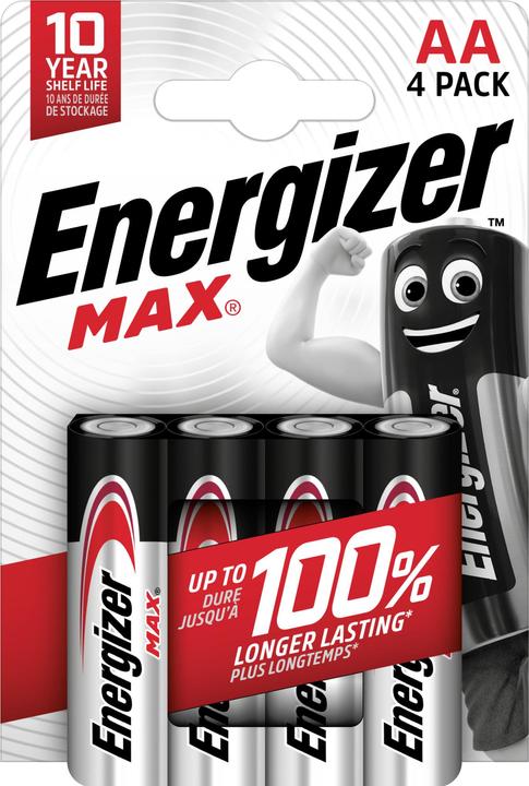 Energizer Max Alkaline (4 pcs., AA, 2700 mAh)