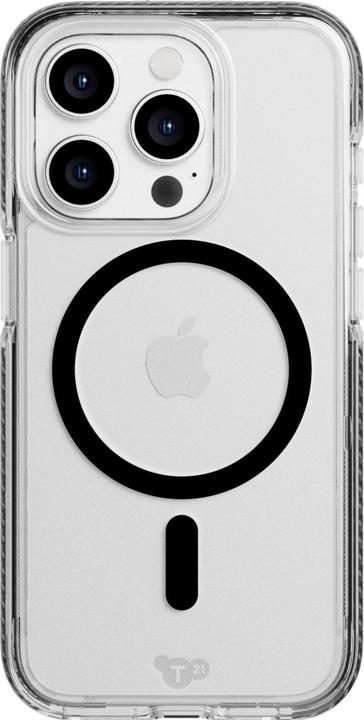 tech21 EvoCrystal Custodia MagSafe per iPhone 15 Pro Nero Titanio (Apple iPhone 15 Pro)