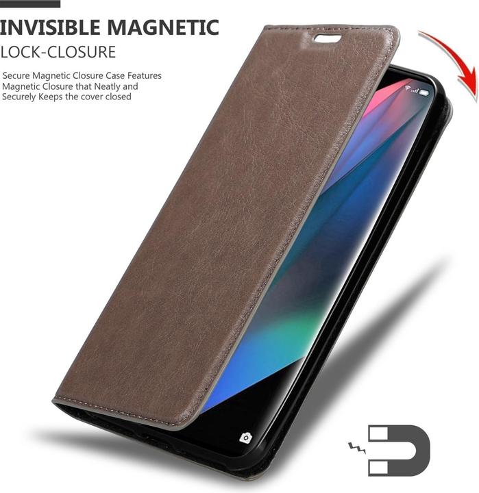Immagine prodotto Cadorabo Libro Invis. Coperchio magnetico (Oppo Find X3 Pro)