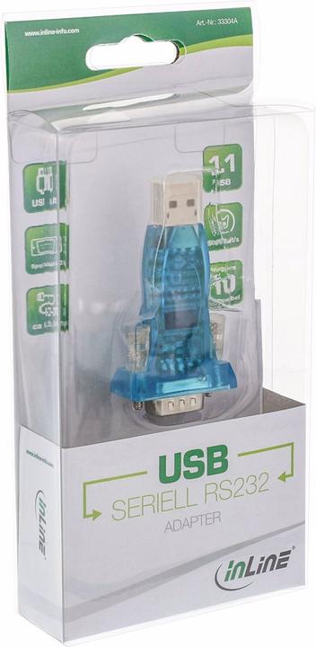 Produktbild InLine USB zu Seriell Adapter (0.80 m)