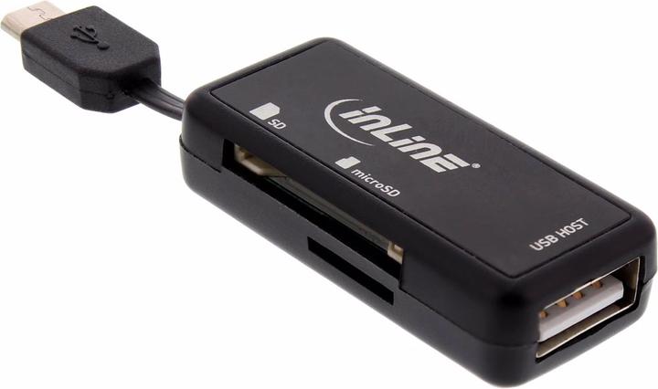 Actual product image InLine USB OTG Card Reader Dual Flex (USB 2.0)