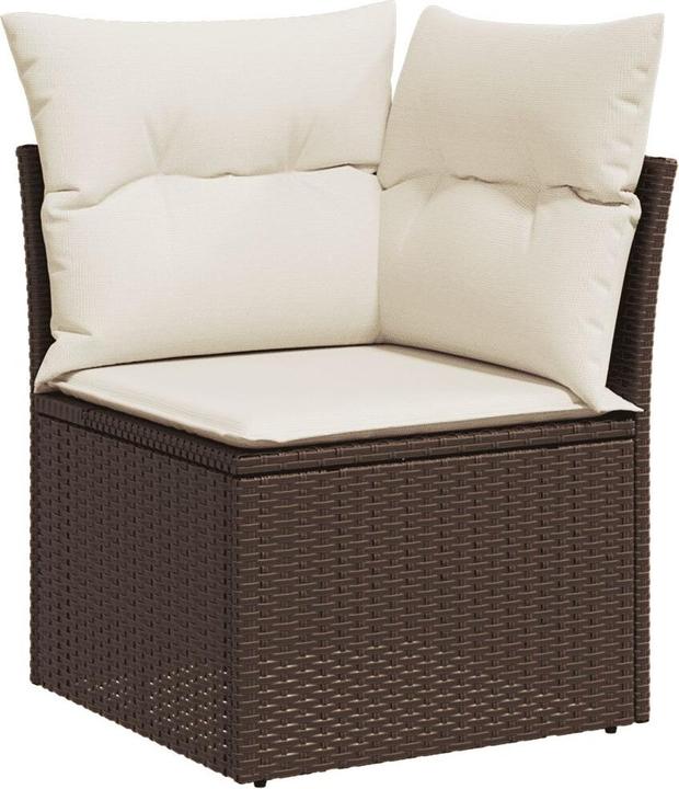 Actual product image VidaXL Garden furniture Sofa set Garden set 7-piece garden set Brown