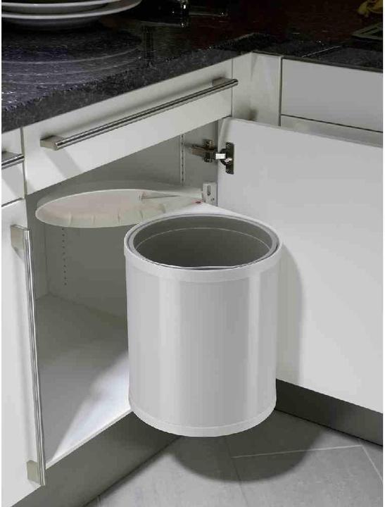 Produktbild Hailo Compact-Box M, Einbau-Mülleimer, 15 ltr, Weiss (15 l)