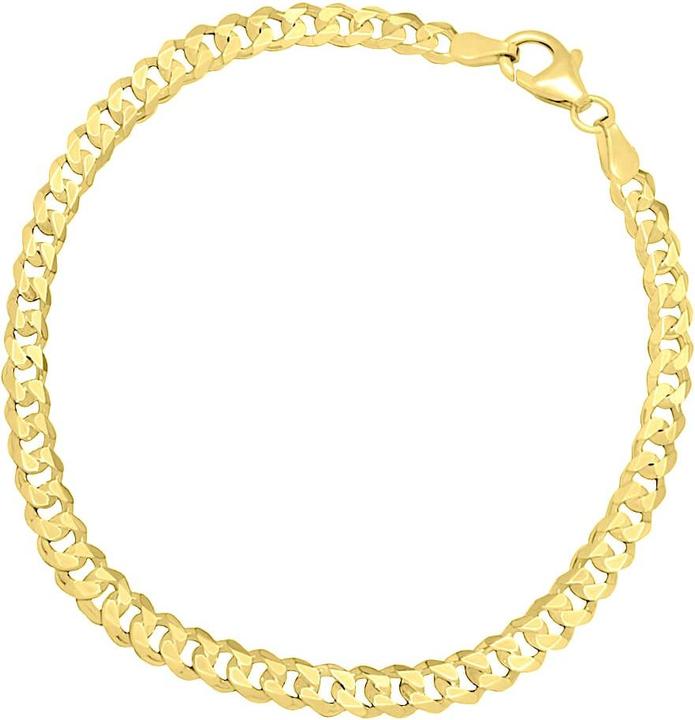 Immagine prodotto Candy Bracciale Hemera 4,9 mm, argento 925, placcato oro (21 cm, Argento 925, Placcato oro 18k)