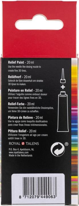 Image du produit Amsterdam Peinture acrylique Reliefpaint 502 (Bleu foncé, 20 ml)