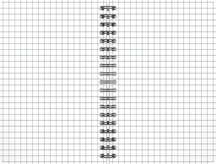 Actual product image Oxford Spiral book Office (A6, Checked)