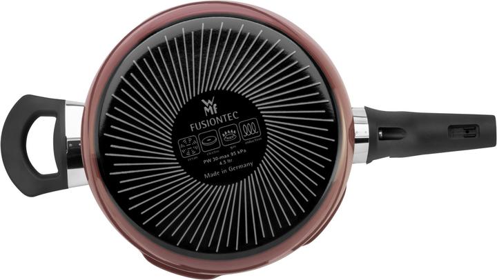 Immagine prodotto WMF Pentola a pressione FUSIONTEC Rosso (22 cm, Cucina a vapore, Tecnologia di fusione)