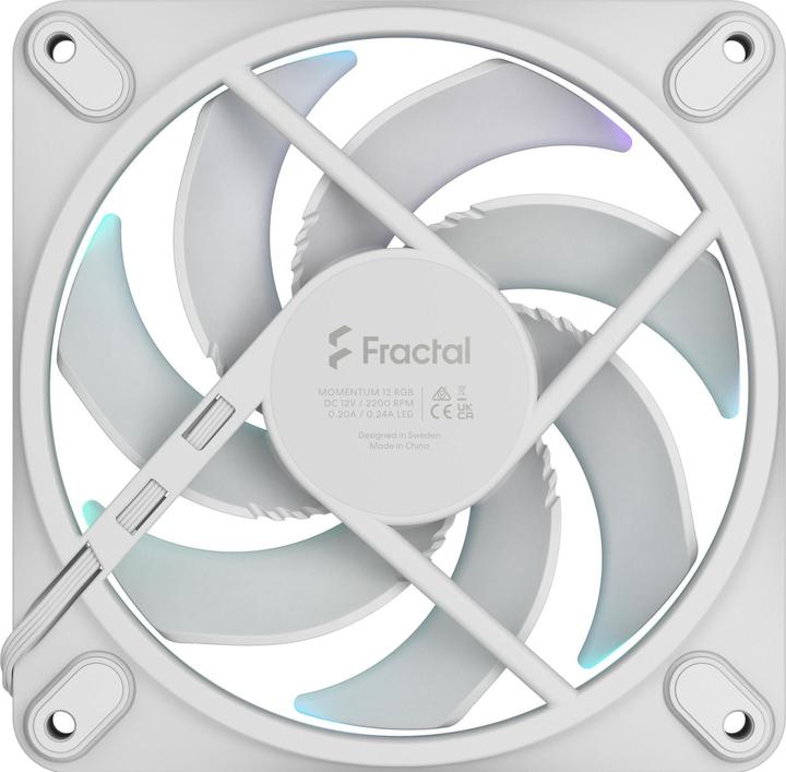 Produktbild Fractal D. Momentum 12 RGB White (120 mm)