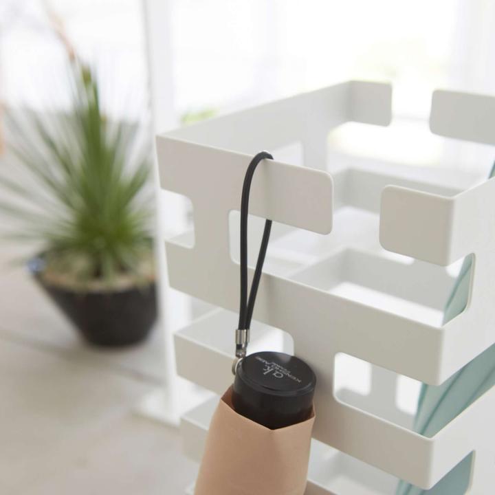 Actual product image Yamazaki Paraplubak Parapluhouder - Brick square wit - RVS