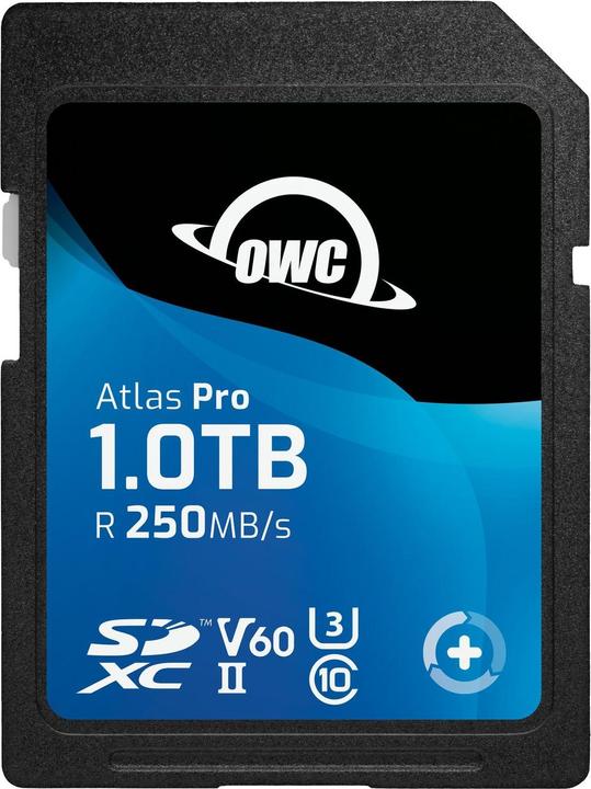 OWC Atlas Pro SDXC V60 UHS-II Memory Card 1TB (1000 GB, SDXC, U3, UHS-II)