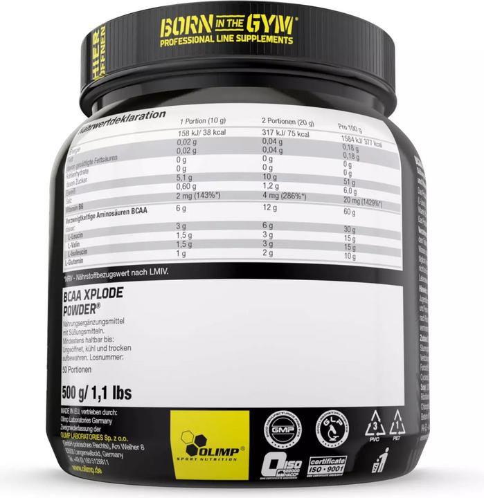 Actual product image Olimp Sport Nutrition BCAA Xplode (500g can) (1 Piece, Powder, 500 g)