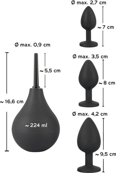 Actual product image Black Velvets Anal Kit
