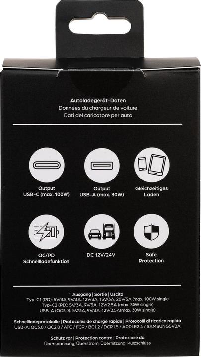 Image du produit Onit Autoladegerät Trial 130 W PD, Stromanschluss Seite A