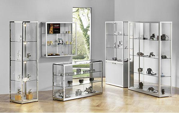 Image du produit kaiserkraft Vitrine à poser (80 x 40 x 200 cm)