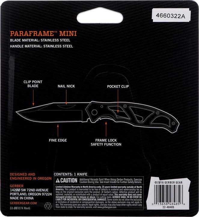 Image du produit Gerber Gear Paraframe Mini (6 cm)