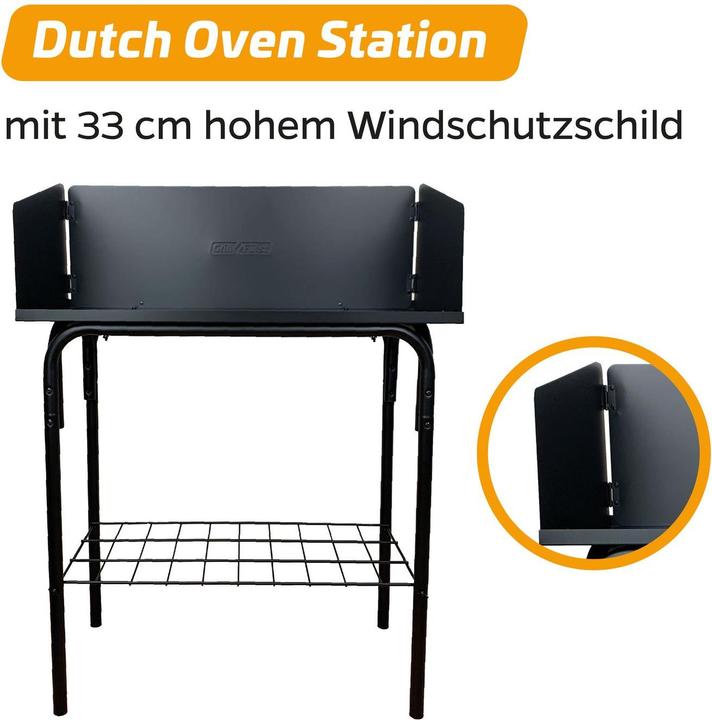 Image du produit Grillfürst Station Dutch Oven / Table Dutch Oven avec pare-vent