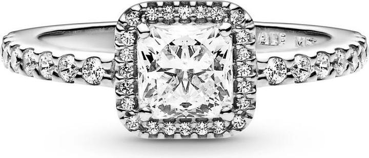 Image du produit Pandora Bague carrée scintillante à rayons (60, Argent 925)