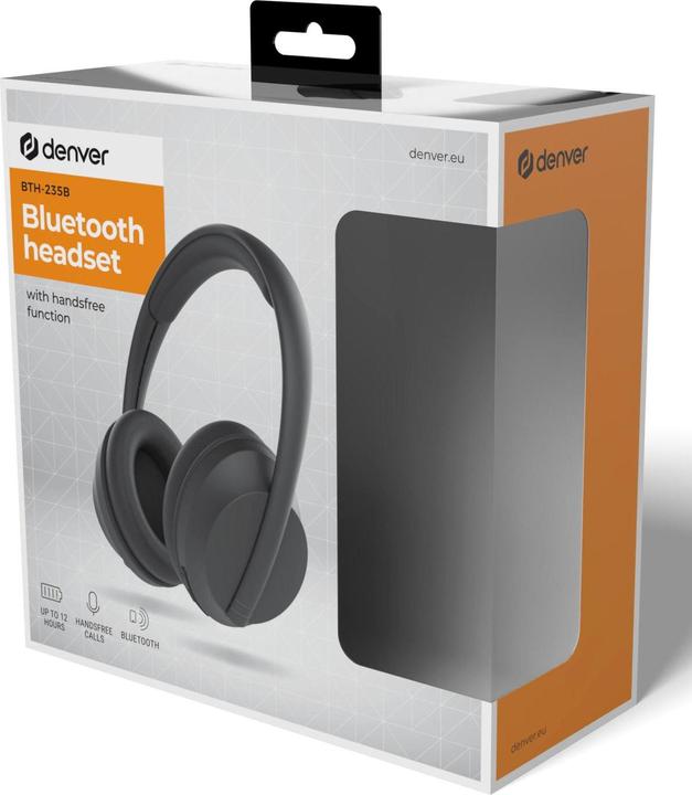 Actual product image Denver BTH-235B (12 h, Wireless)