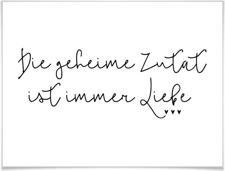 Image du produit Trenddeko L'ingrédient secret est toujours l'amour (40 x 50 cm)