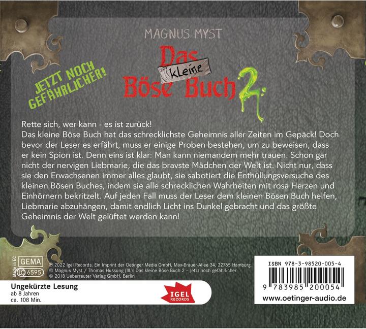 Immagine prodotto Il Piccolo Male Libro 2 - Ora ancora più pericoloso! (Mago magno misterioso, Christiane Reichert, Thomas Hussung, Kim Friehs, Kiwit a metà, Kristin Scheinhütte, Arndt Schmöle, Tedesco)