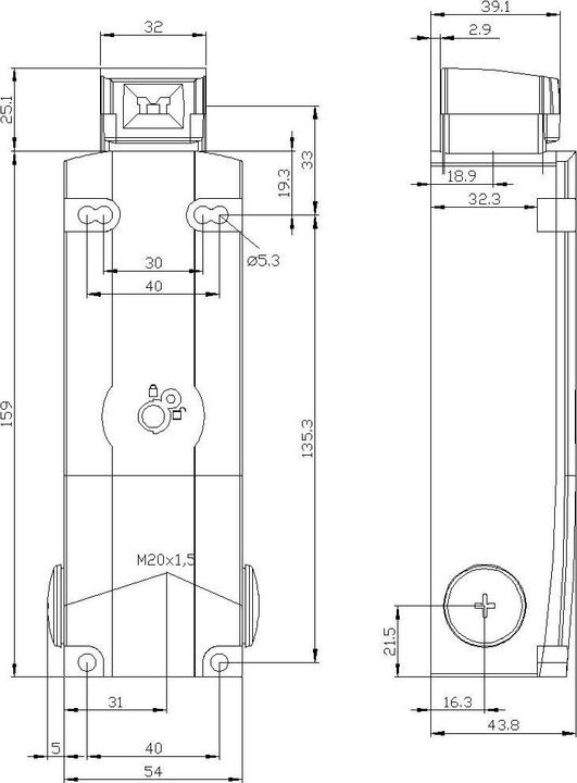 Image du produit Siemens Interverrouillage de sécurité 1S 2Ö 24VDC